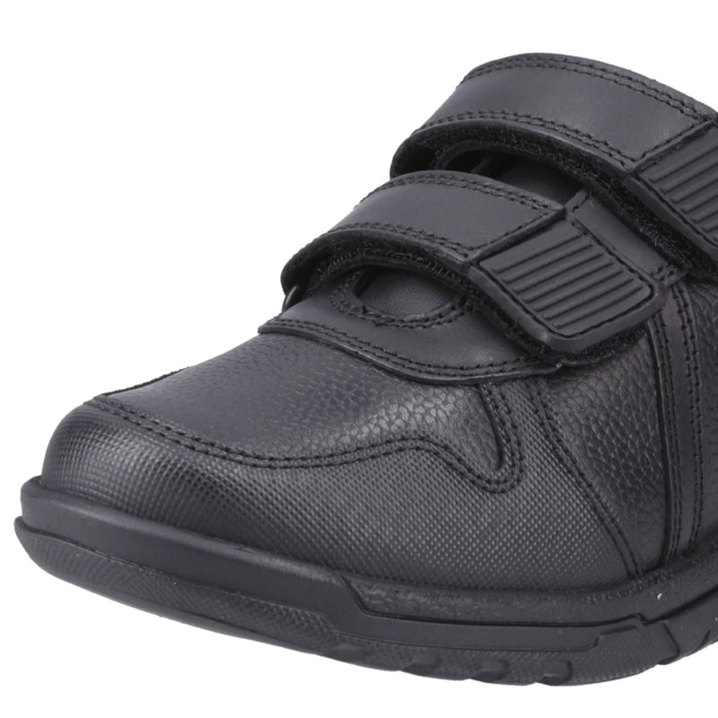 Hush Puppies Spencer Junior Leather Boys's Black Shoes