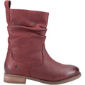Hush Puppies Emilia Leather Women's Burgundy Winter Mid Calf Boots