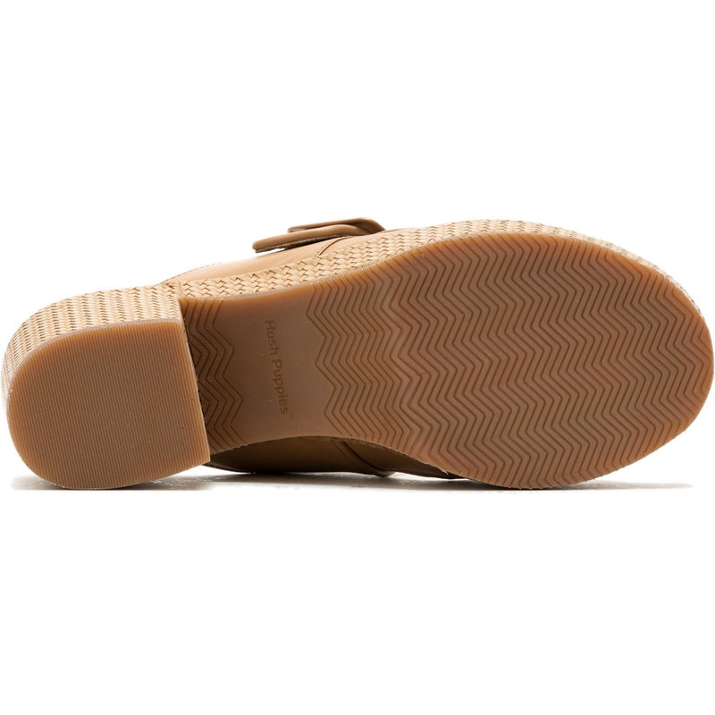 Hush Puppies Poppy Leather Women's Tan Sandals