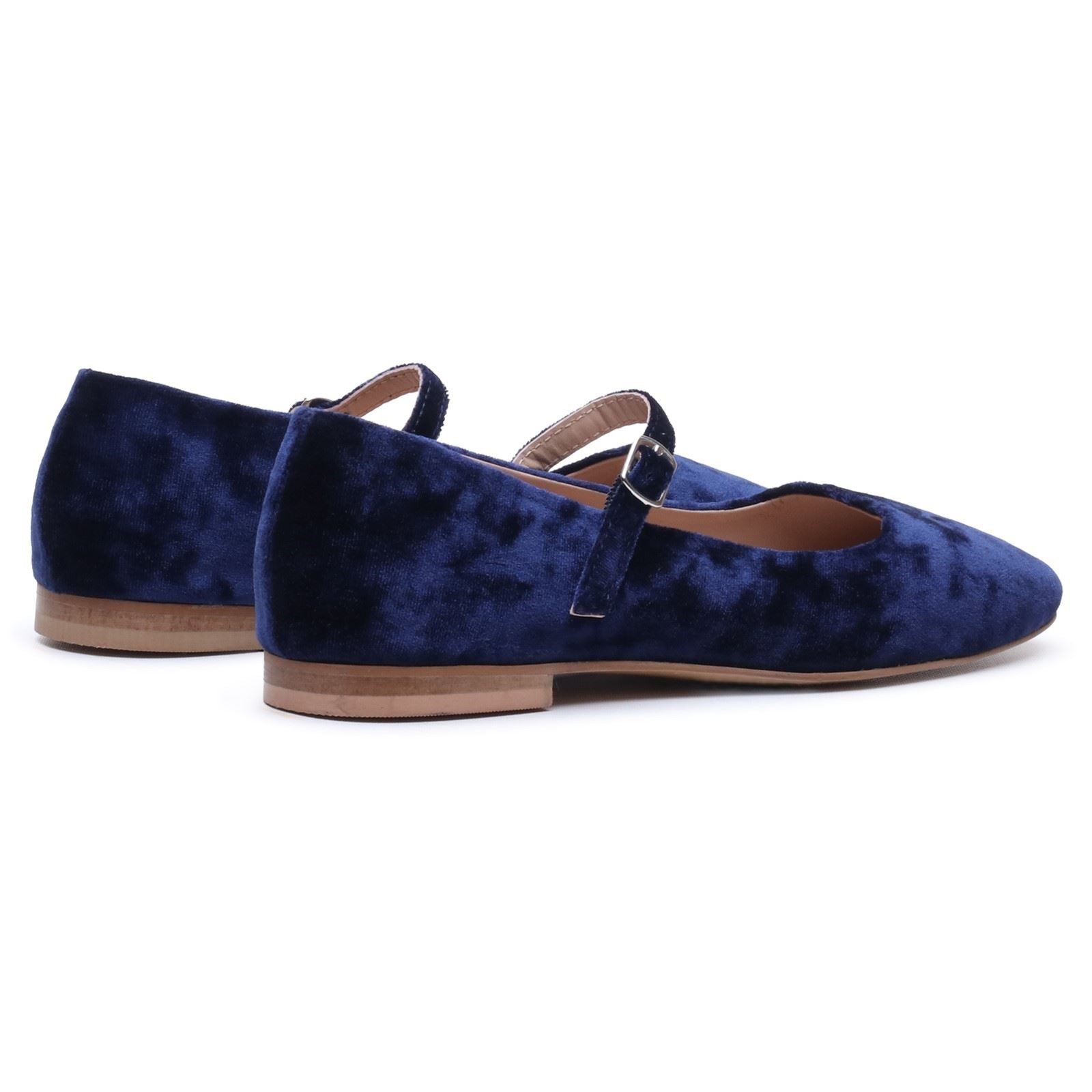 Hush Puppies Pasha Velvet Women's Navy Flats