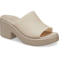 Crocs Brooklyn Slide Heel Women's Taupe Heels
