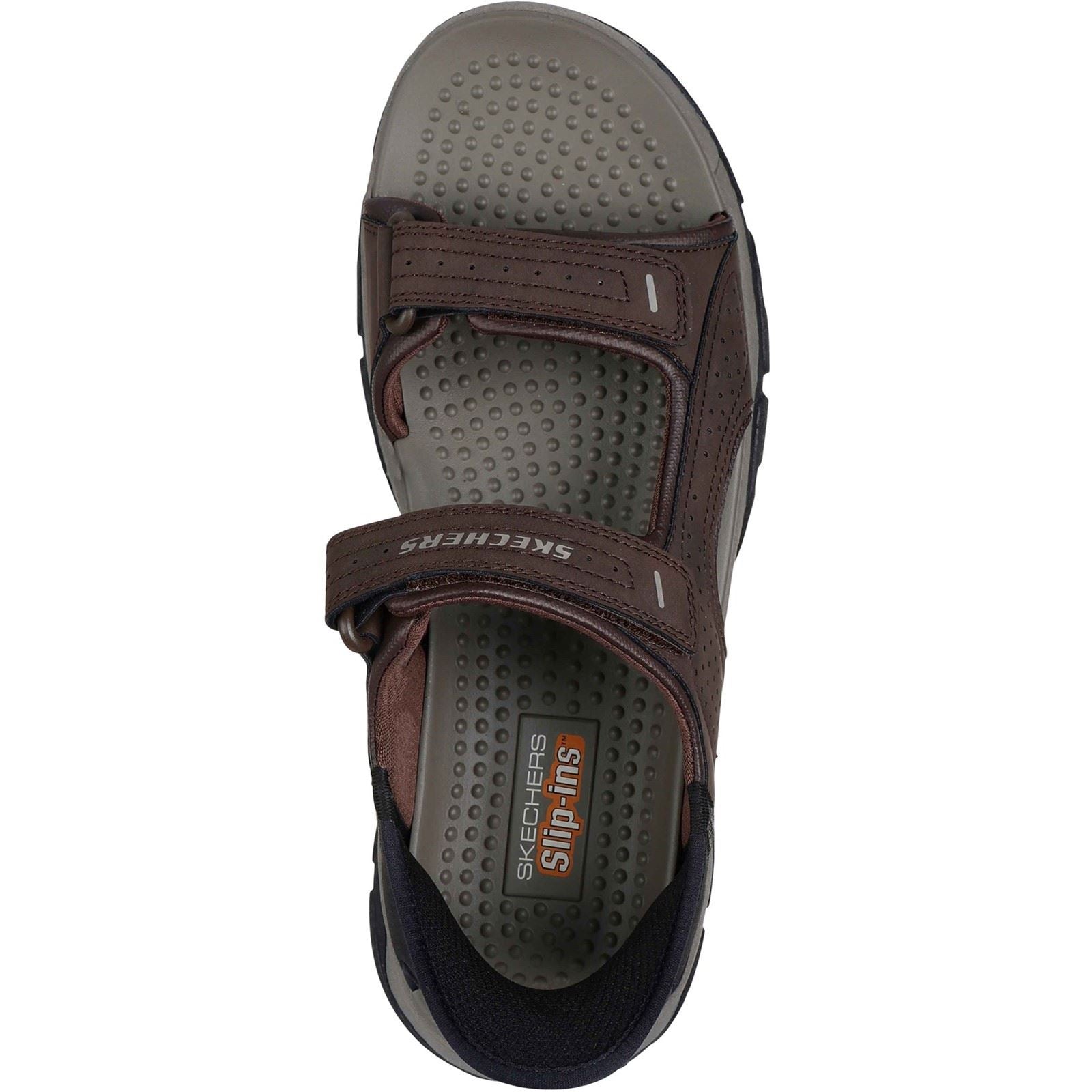 Skechers Tresmen - Reece Polyurethane Men's Chocolate Standard Sandals