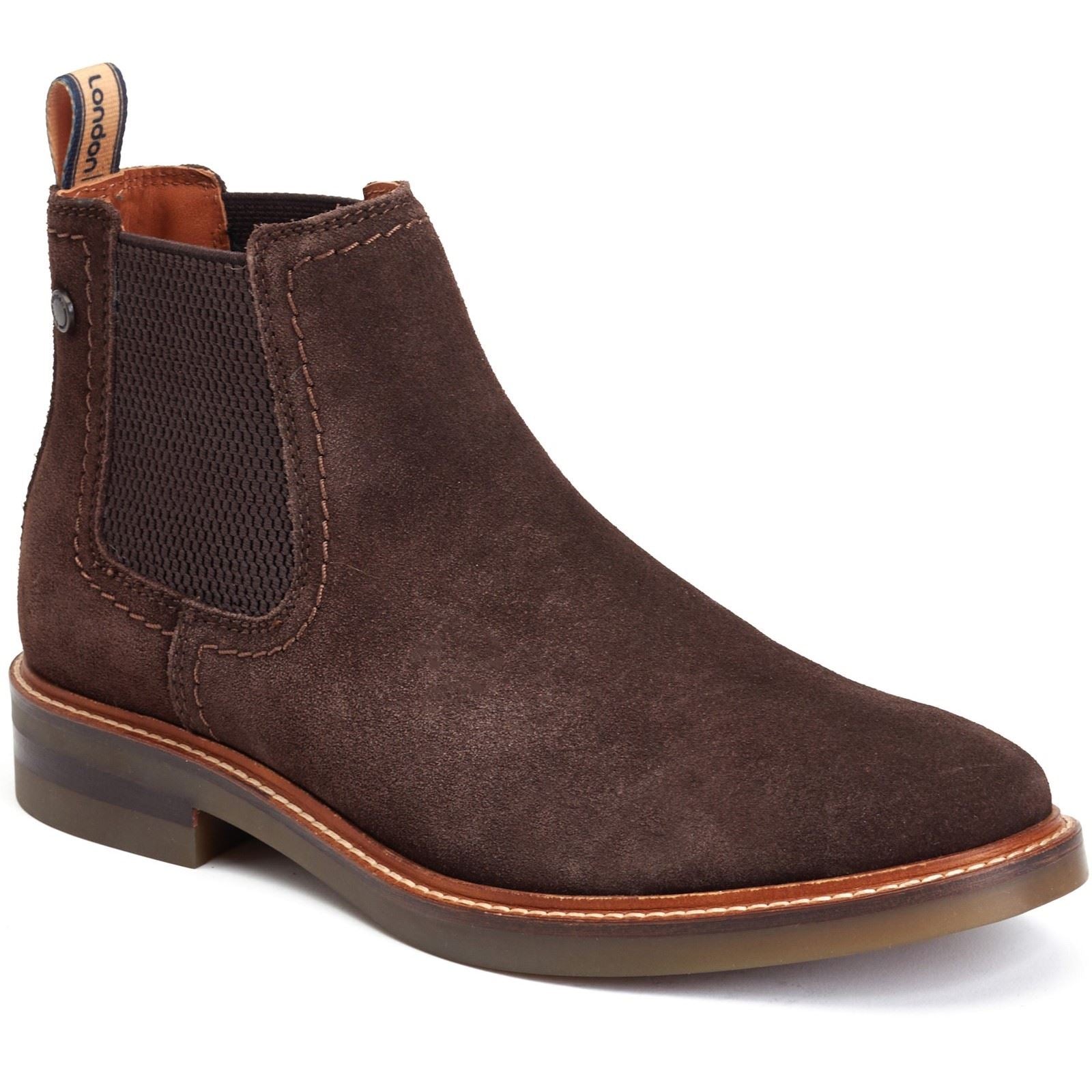 Base London Portland Leather Men's Burnt Brown Boots