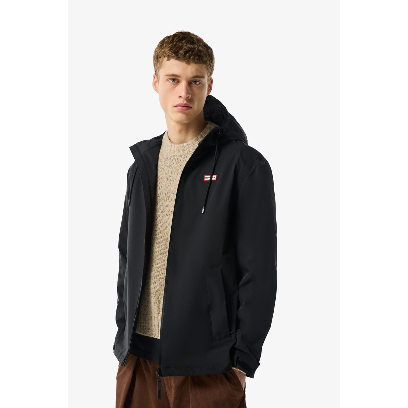 Hunter Original Mens Waterproof Men's Black Rain Jacket