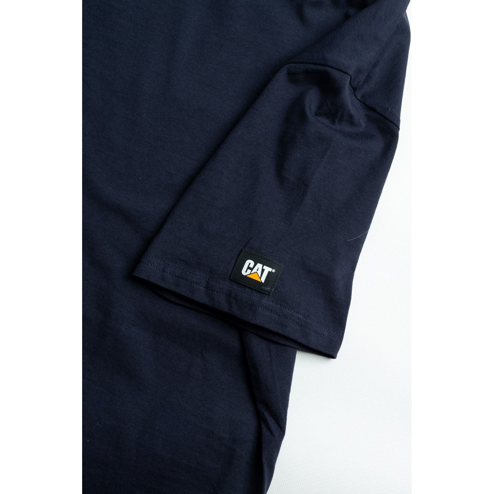 Caterpillar Essentials Short-sleeve Cotton Men's Blue T-Shirt