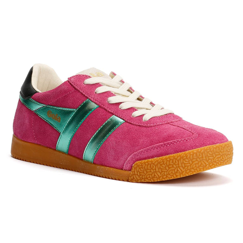 Gola Elan Glitz Suede Women's Fuchsia/Emerald/Black Sneakers