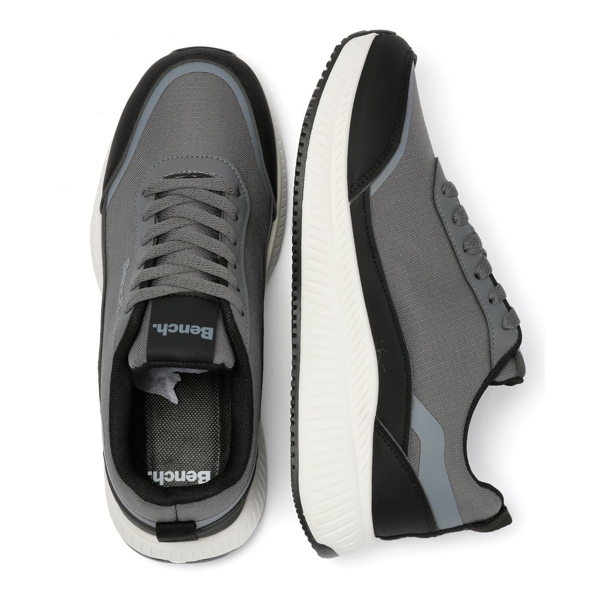 Bench Doverstone Men's Gray/Black Sneakers