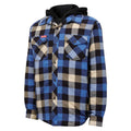 Hard Yakka Quilted Flannel Shacket Men's Blue Shirt Jacket
