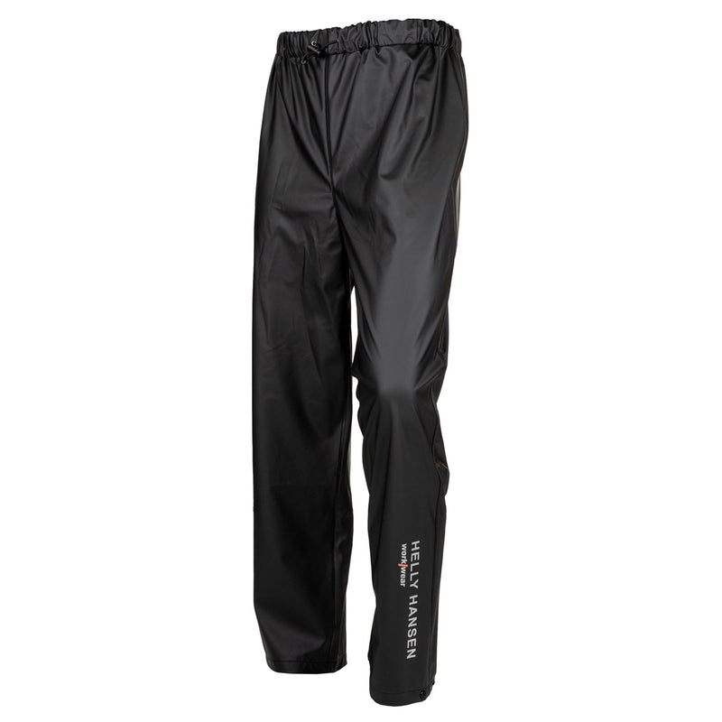 Helly Hansen Workwear Voss Polyester Unisex Adults Black Rain Trousers