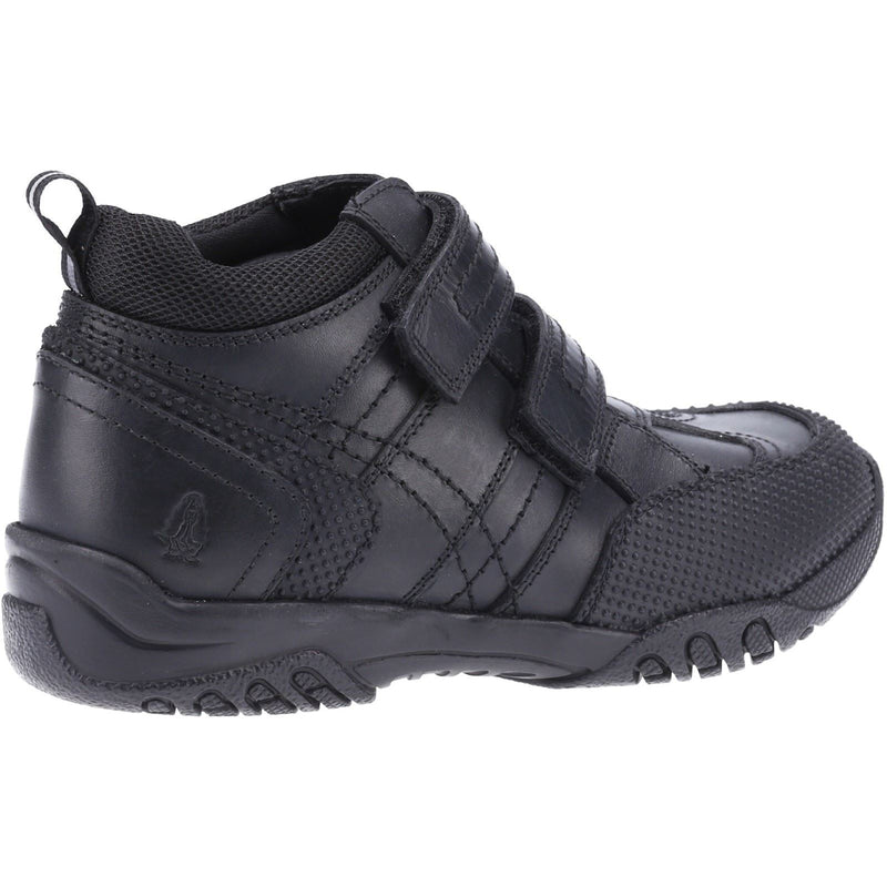 Hush Puppies Jezza Junior Boys Black Leather Boots