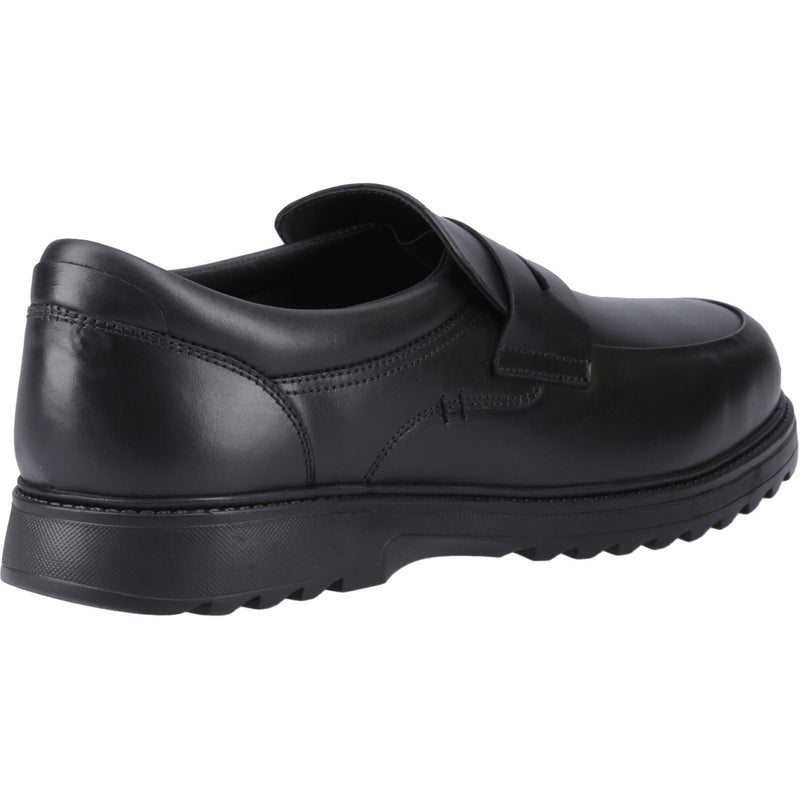 Hush Puppies Rocco Loafer Leather Boys's Black Loafers