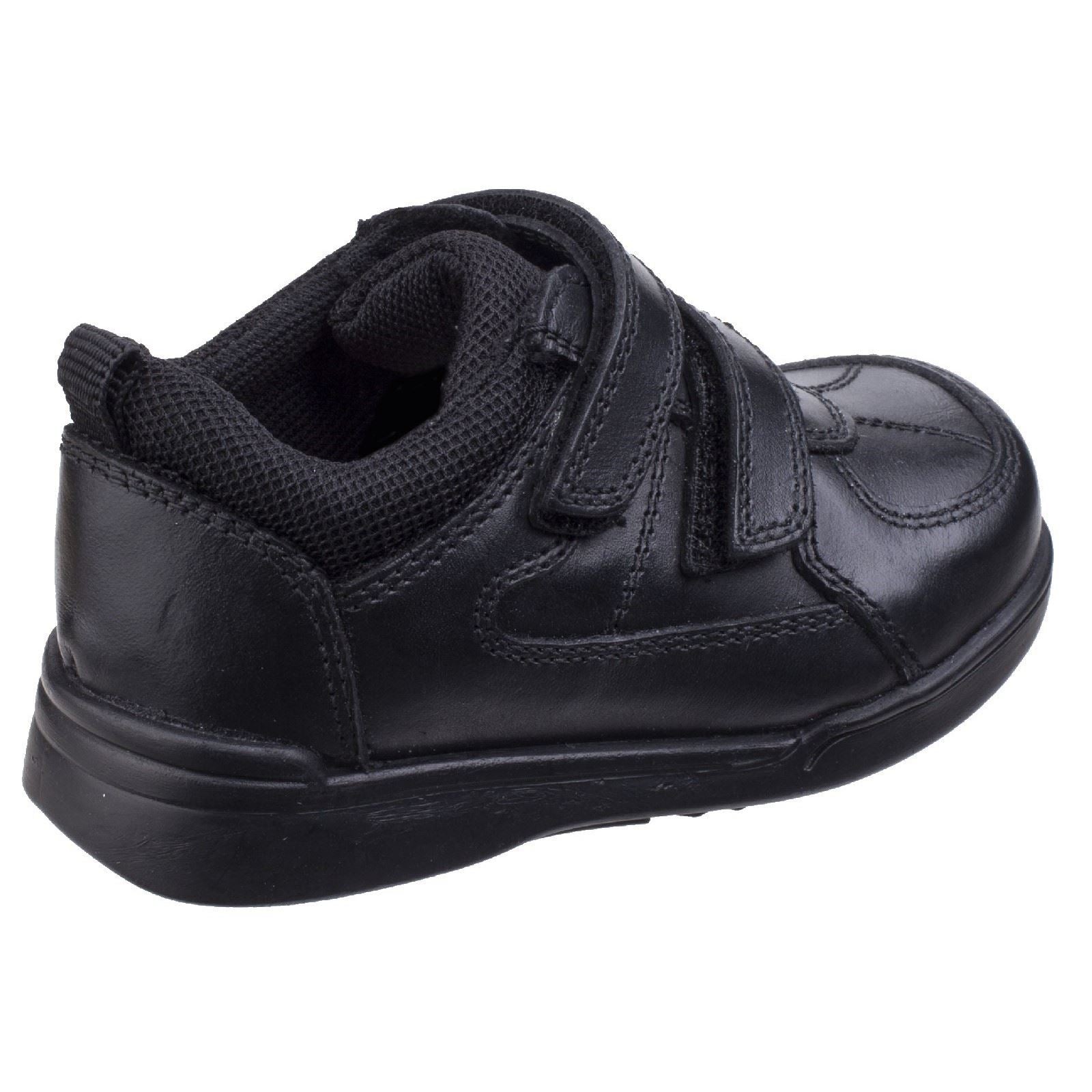 Hush Puppies Liam Infant Leather Boy's Black Shoes