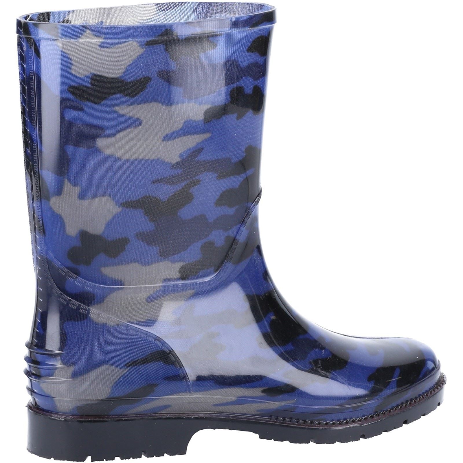 Cotswold PVC Jnr PVC Girls's Navy Camo Wellington Boots