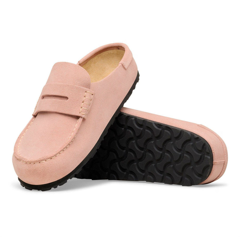 Birkenstock Naples Suede Women's Pink Clay Regular Clogs
