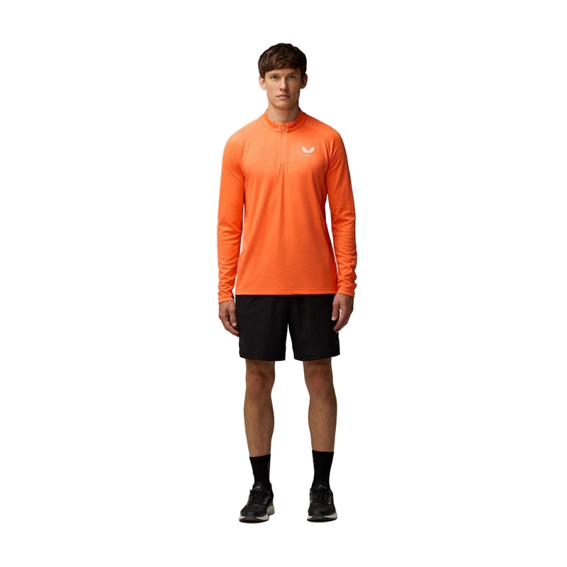 Castore Adapt Training 1/4 Zip Top Polyester Men's Orange Activewear T-Shirts