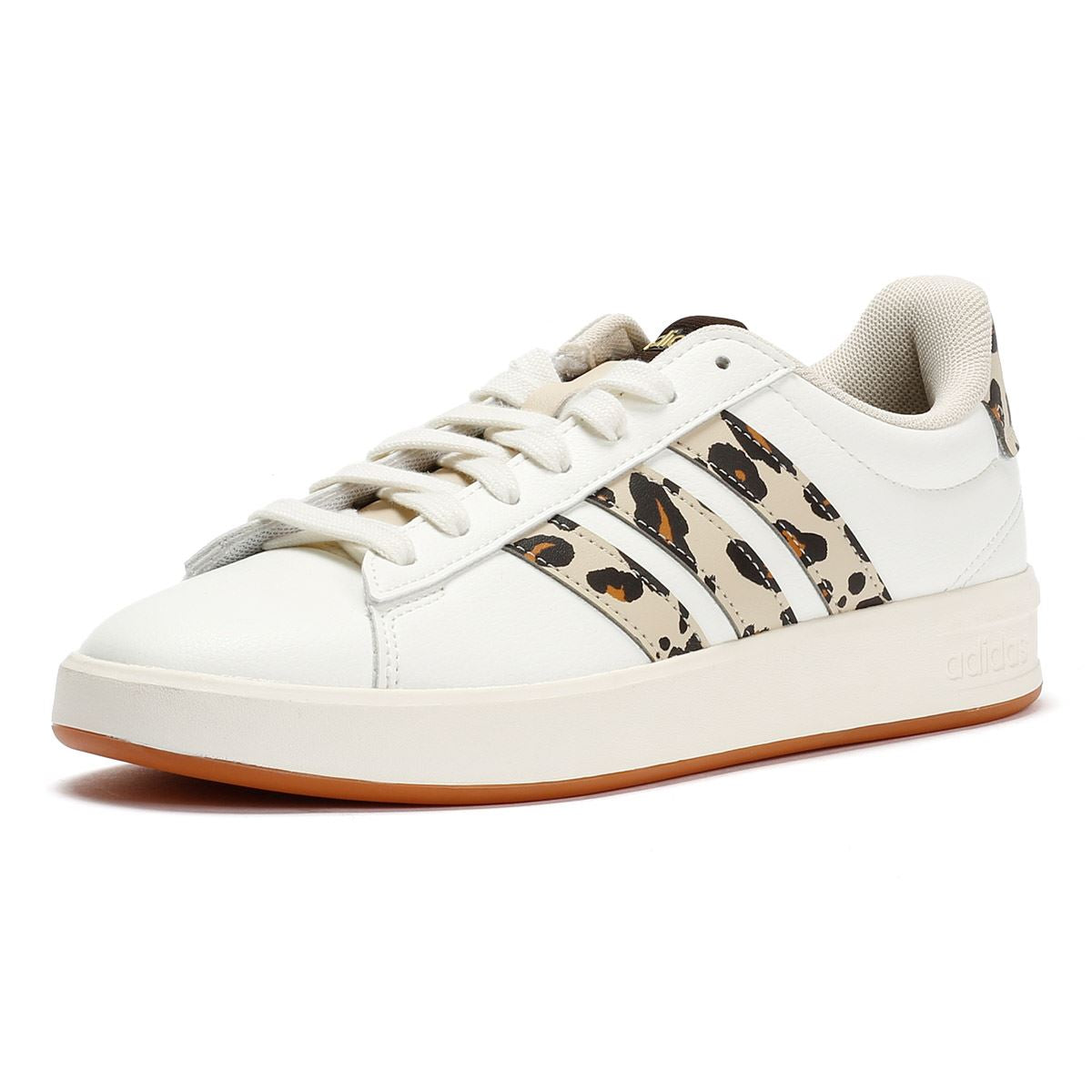 Adidas Grand Court 3.0 Women's Cream/Leopard Sneakers