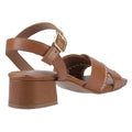 Hush Puppies Lyla Heeled Leather Women's Tan Sandals