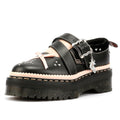 Dr. Martens Kemsley Athena Leather Women's Black/Powder Pink Shoes