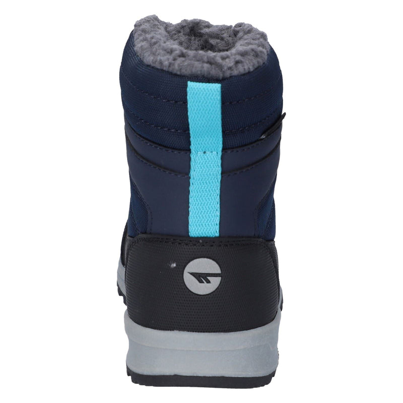 Hi-Tec Leo Nylon Bluenights/Black/Peacock Blue Winter Mid Calf Boots