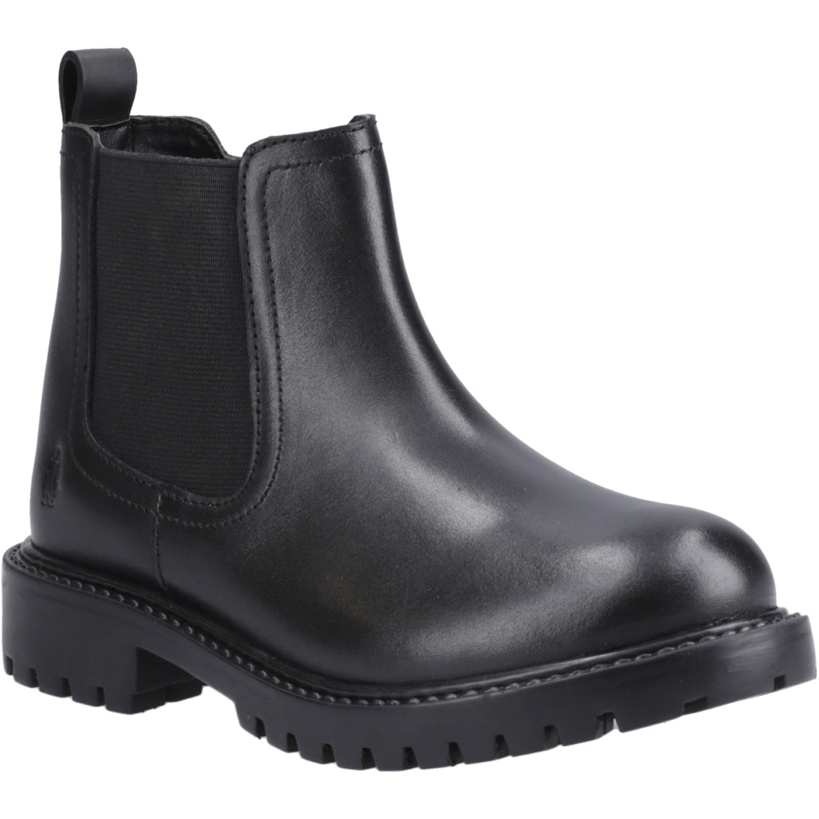 Hush Puppies Ariella Chelsea Leather Girls's Black Boots