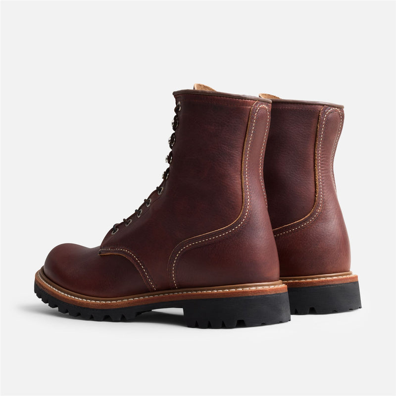 Red Wing 8-Inch Logger Briar Oil Leather Men's Brown Boots