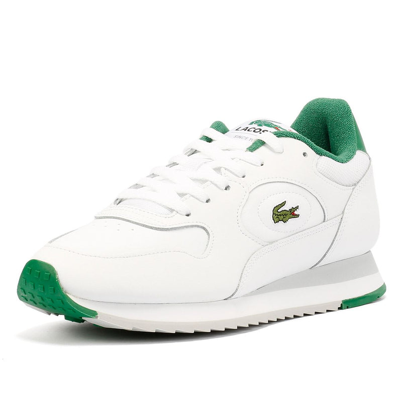 Lacoste Linetrack Leather Men's White/Green Sneakers