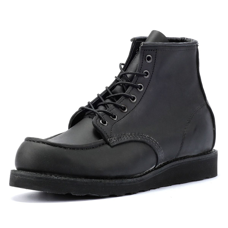 Red Wing 6 Inch Moc Classic Leather Men's Black Boots