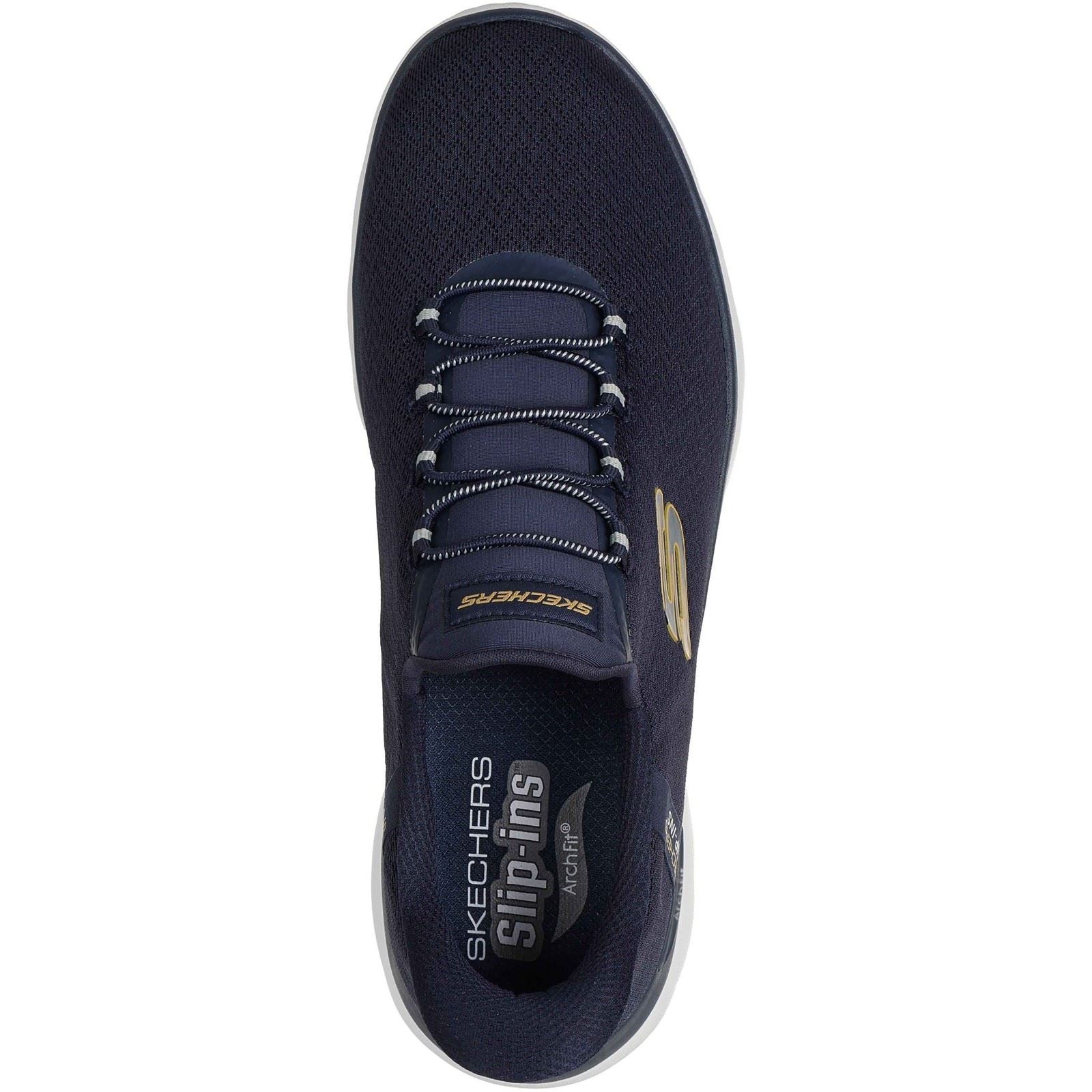 Skechers Arch Fit Summits Kynor Polyester Men's Navy/Yellow Sneakers