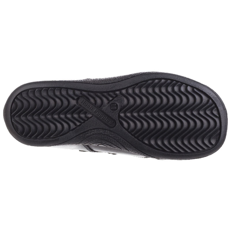 Hush Puppies Cindy Junior Leather Girls Black Shoes