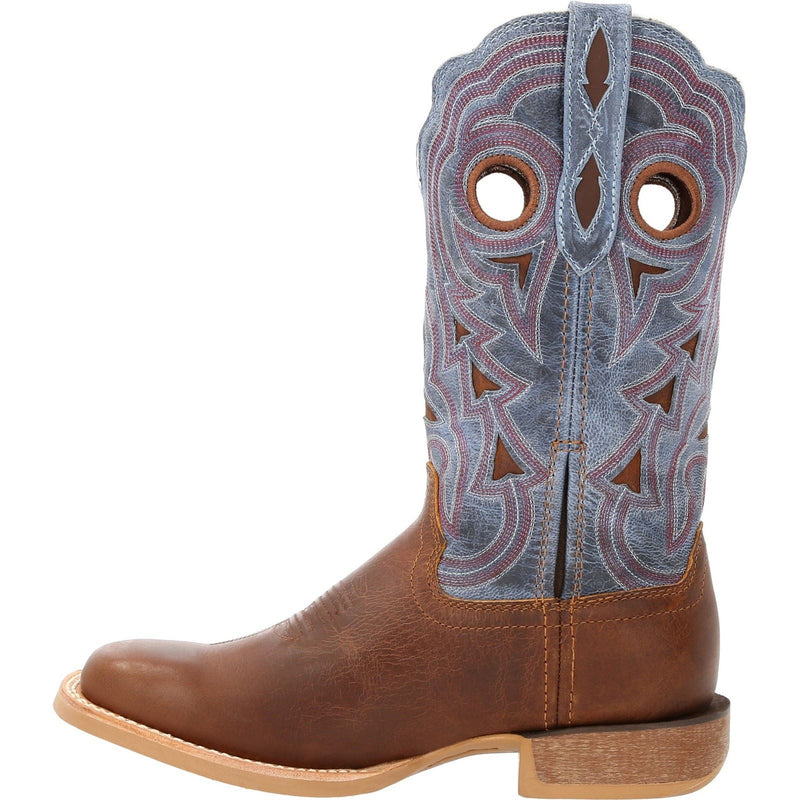 Durango Lady Rebel Pro Leather Women's Golden Brown/Periwinkle Boots