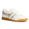 Gola Stadium Leather Women's White/Gold Sneakers