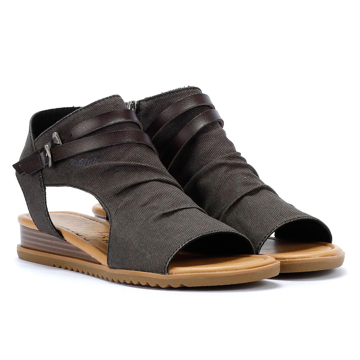 Blowfish Malibu Butterfly Women's Black Denim Sandals