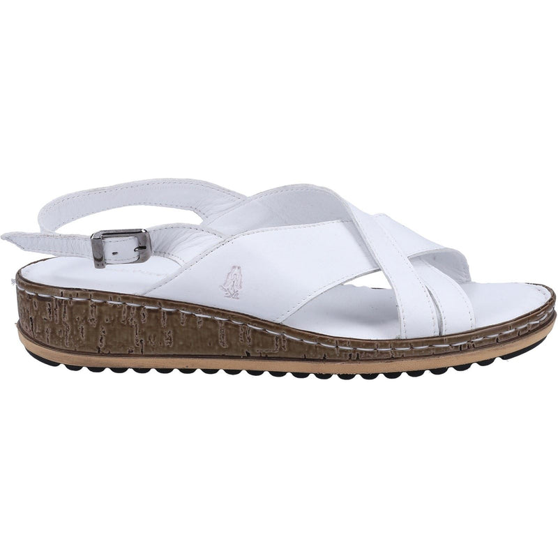 Hush Puppies Elena Leather Women's White Wedges