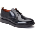 Base London Roly Leather Men's Black Oxford Shoes