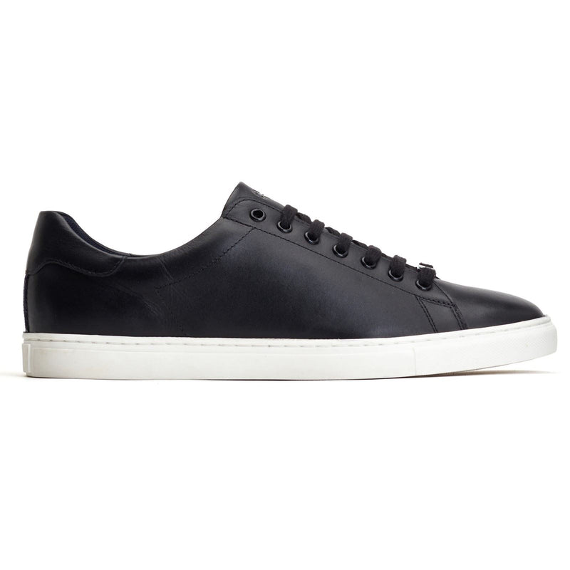 Base London Tucker Leather Men's Black Sneakers