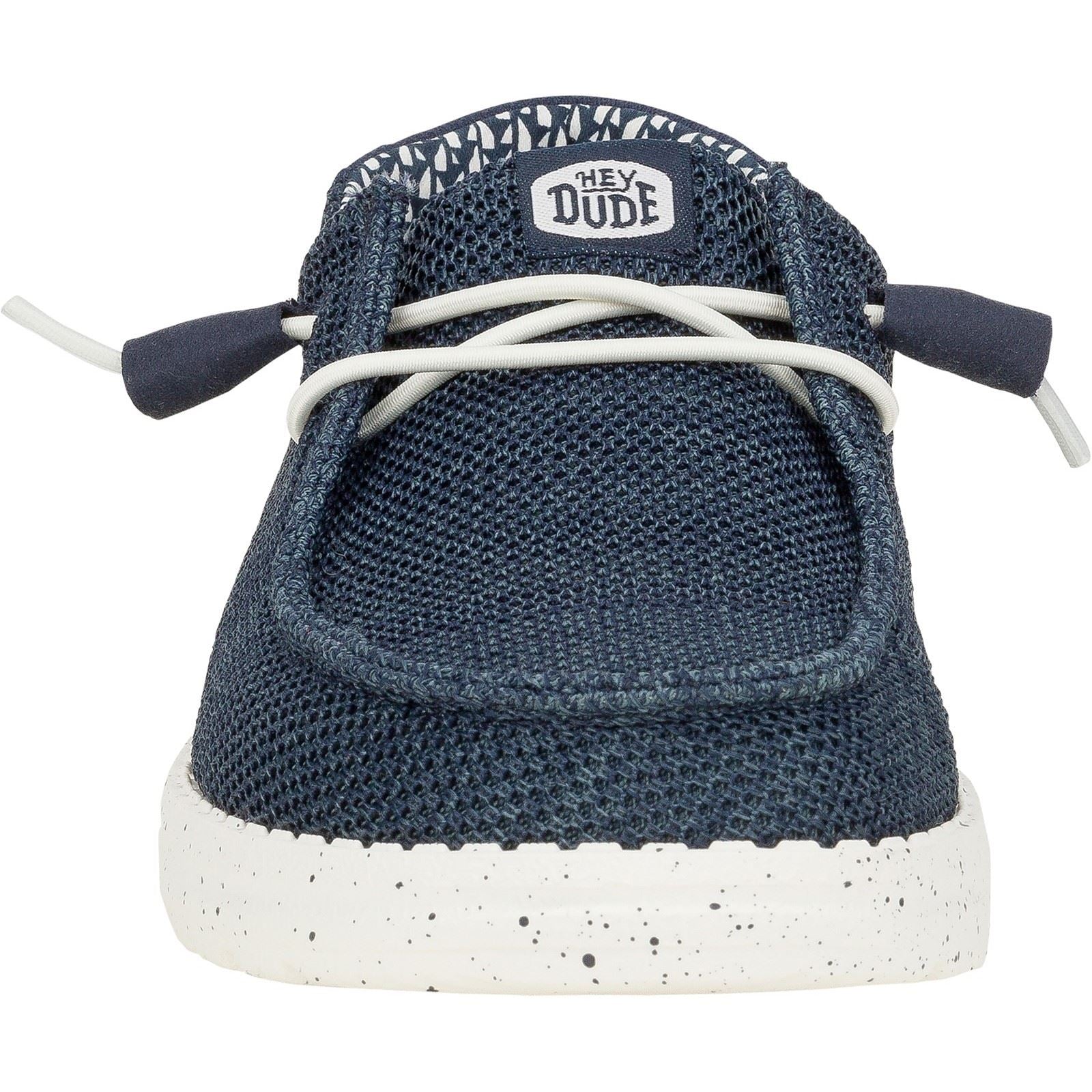 HEYDUDE Wendy Stretch Mesh Synthetic Women's Navy Loafers