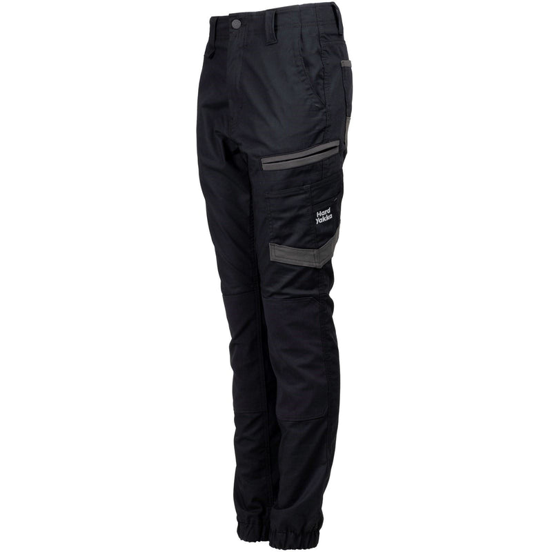 Hard Yakka Raptor Cuffed Cotton Women's Black Outdoor Trousers
