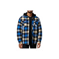 Hard Yakka Quilted Flannel Shacket Men's Blue Shirt Jacket