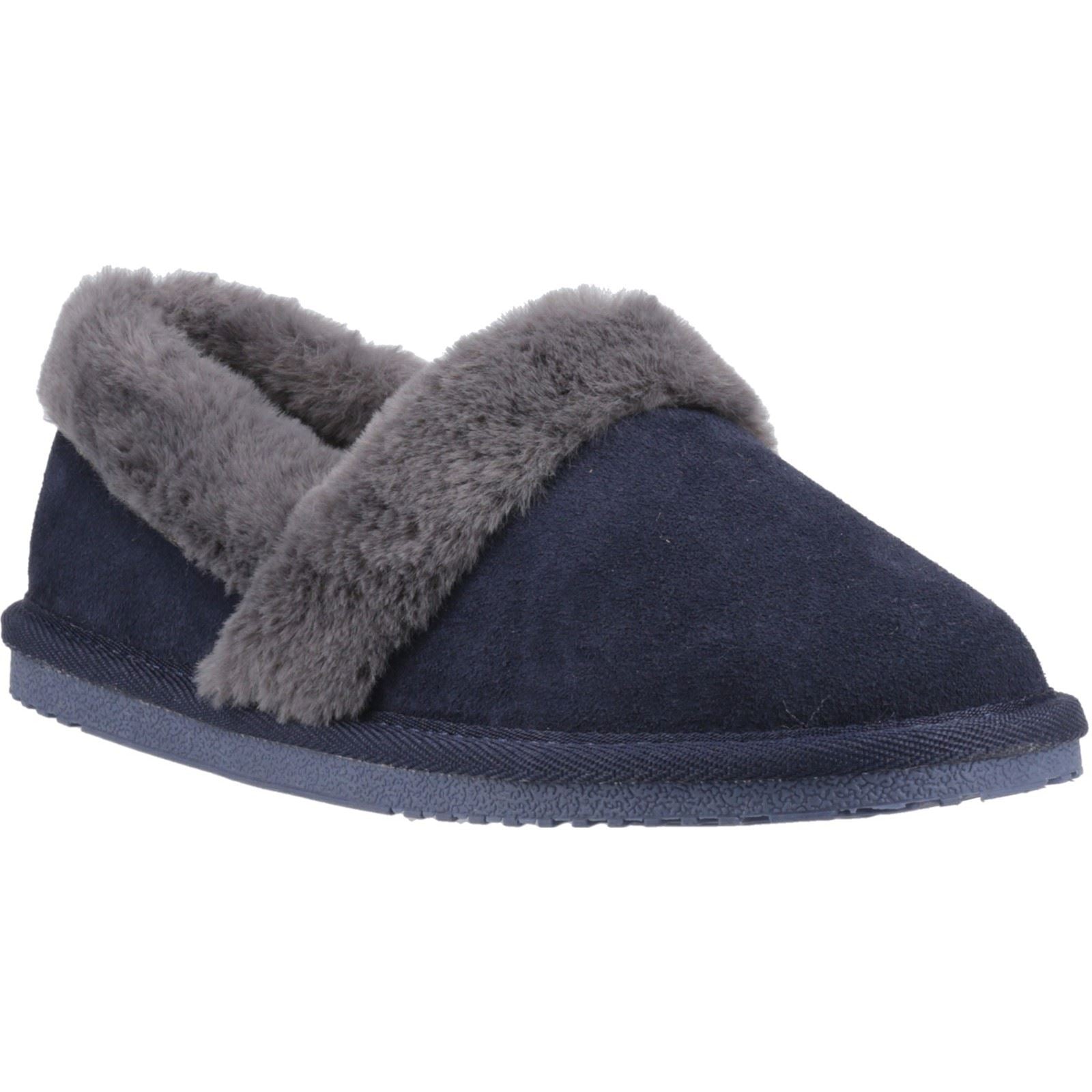 Hush Puppies Ariel Suede Women's Navy Slippers