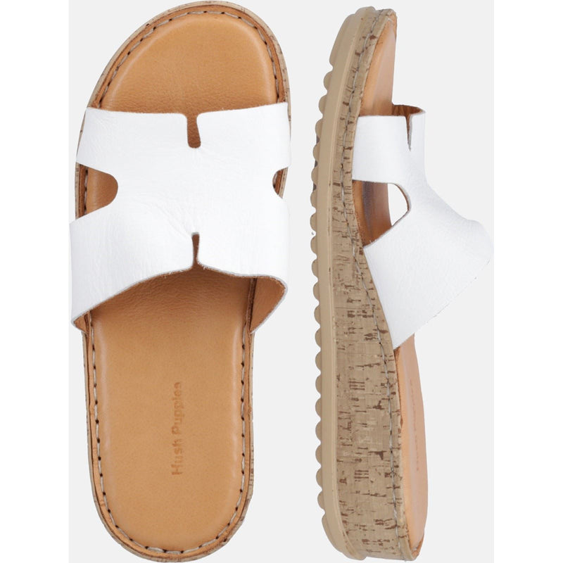 Hush Puppies Eloise Leather Women's White Sandals
