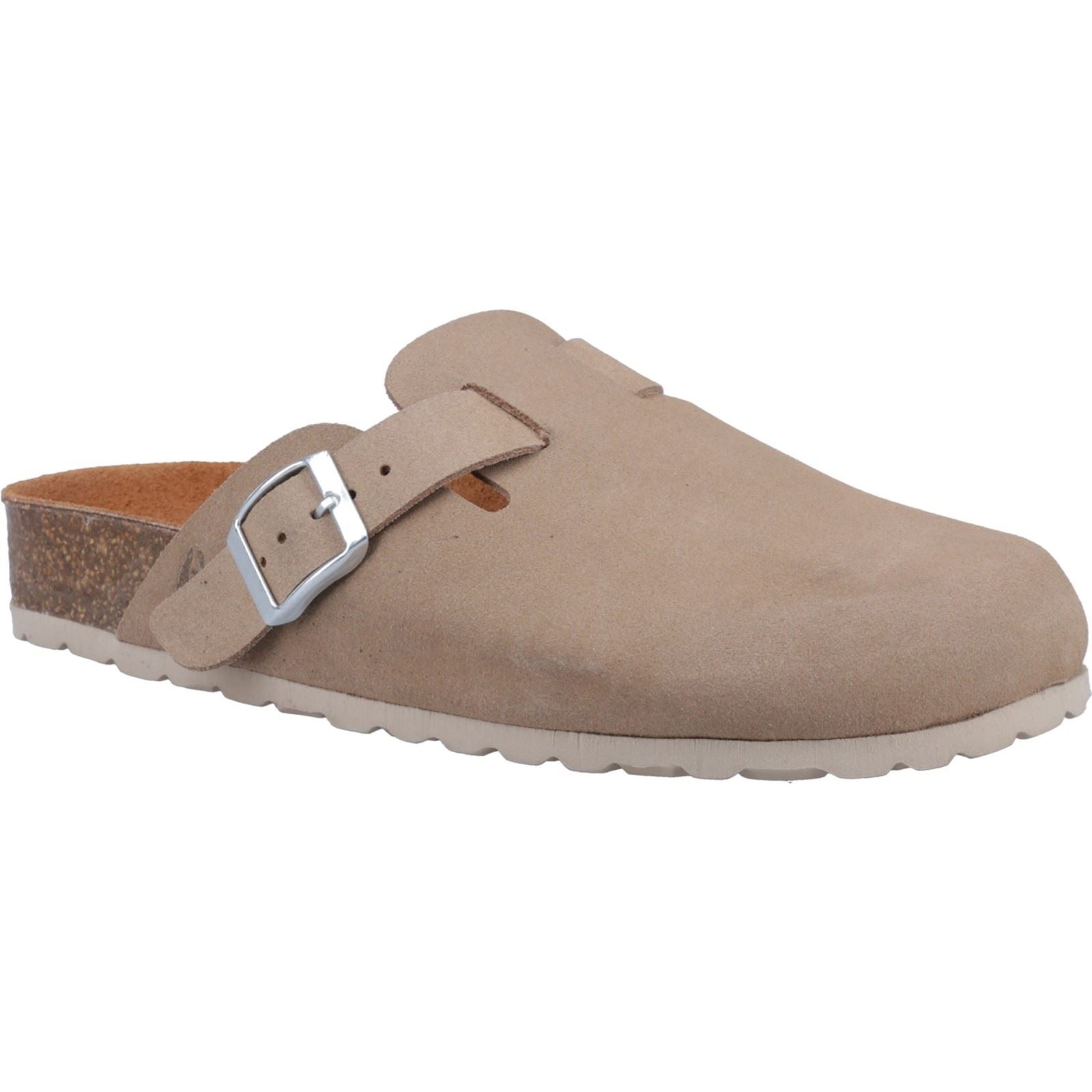 Hush Puppies Bailey Suede Women's Taupe Clogs