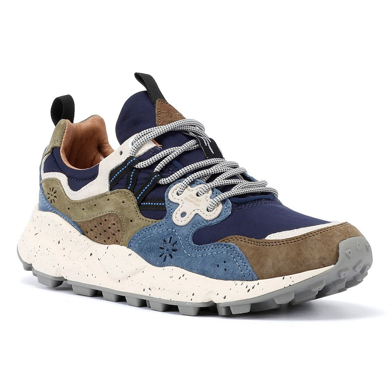 Flower Mountain Yamano 3 Suede Men's Light Brown/Light Blue/Violet Sneakers