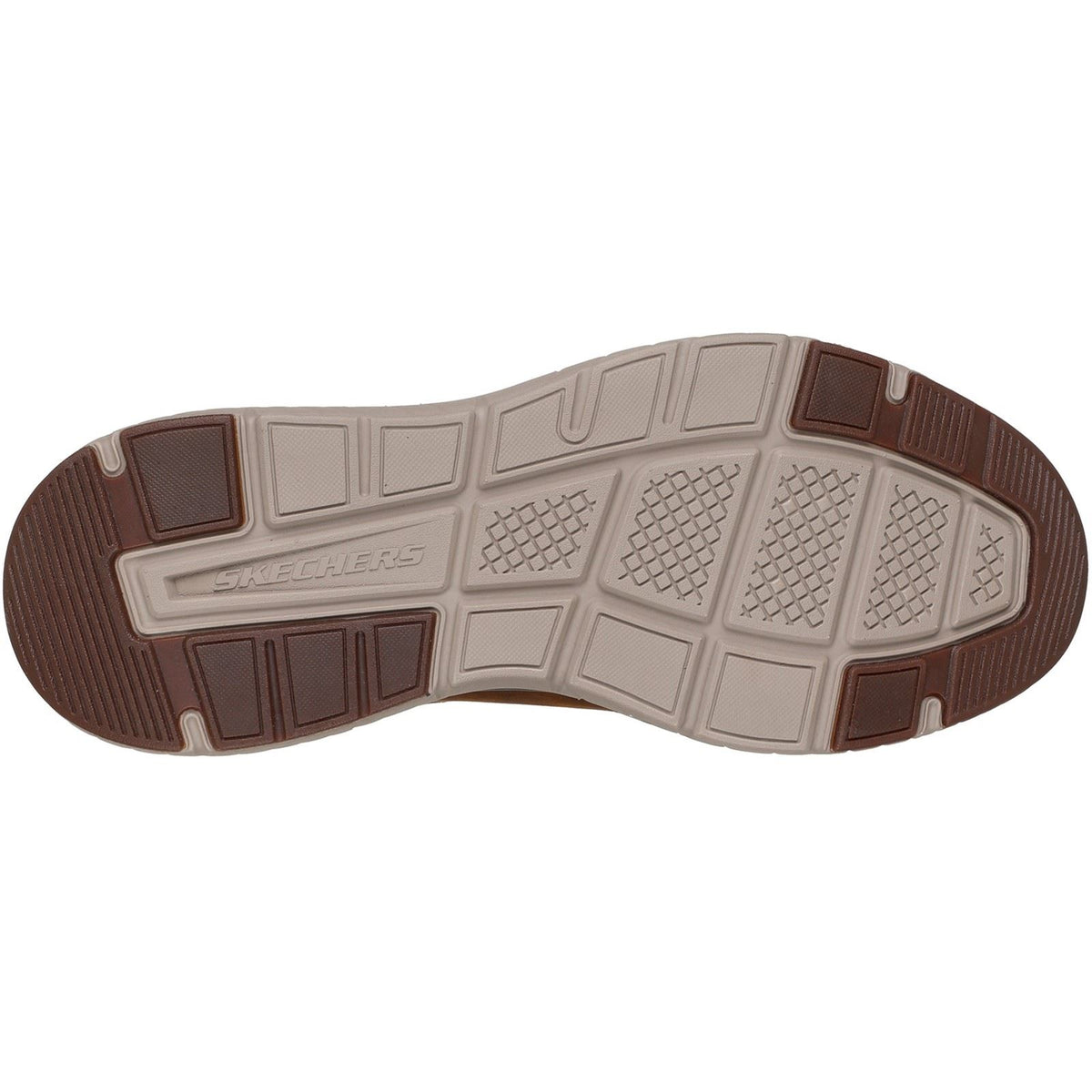 Skechers Arch Fit Crosser Ronaldo Leather Men's Dark Brown Leather Lace-Up Shoes