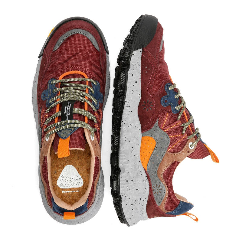 Flower Mountain Yamano 3 Perfomance Gray/Burgundy Sneakers