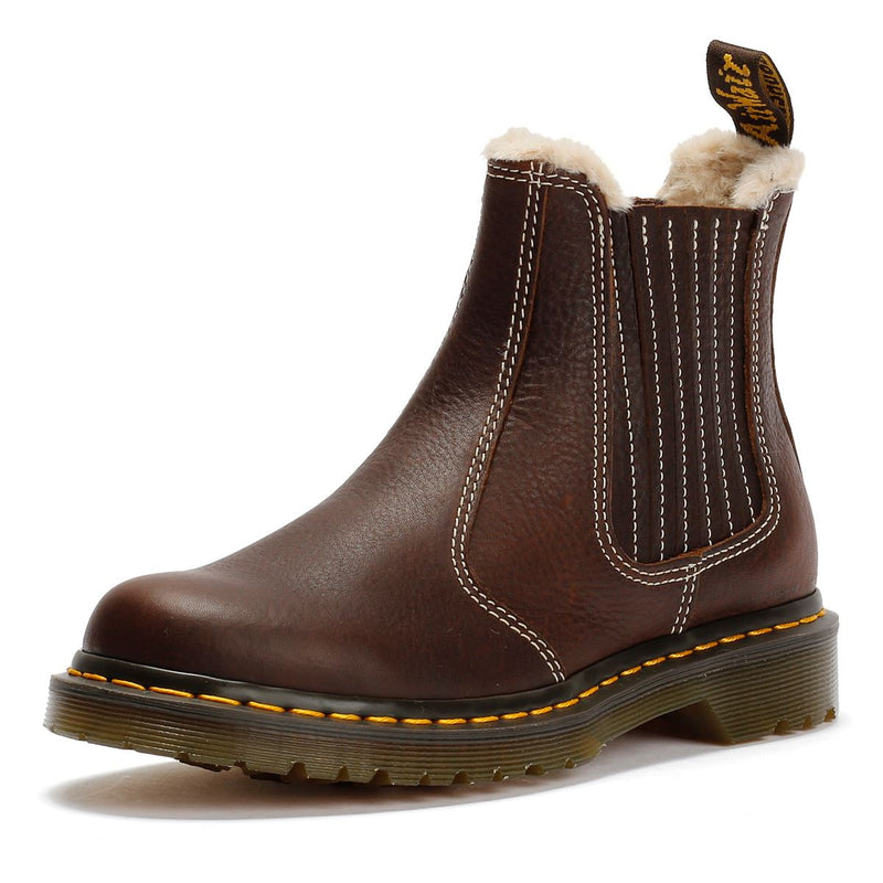 Dr. Martens 2976 Leonore II Chelsea Leather Women's Dark Brown Boots