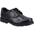 Hush Puppies Oliver SNR Leather Boys's Black Shoes