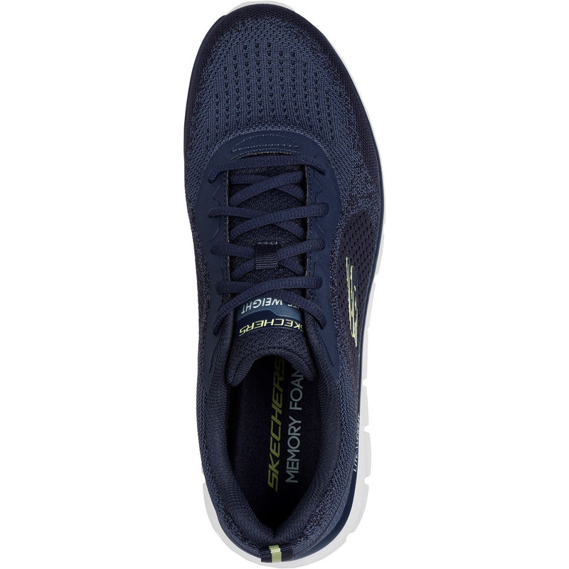 Skechers Track Glendor Synthetic Men's Navy/Lime Sneakers