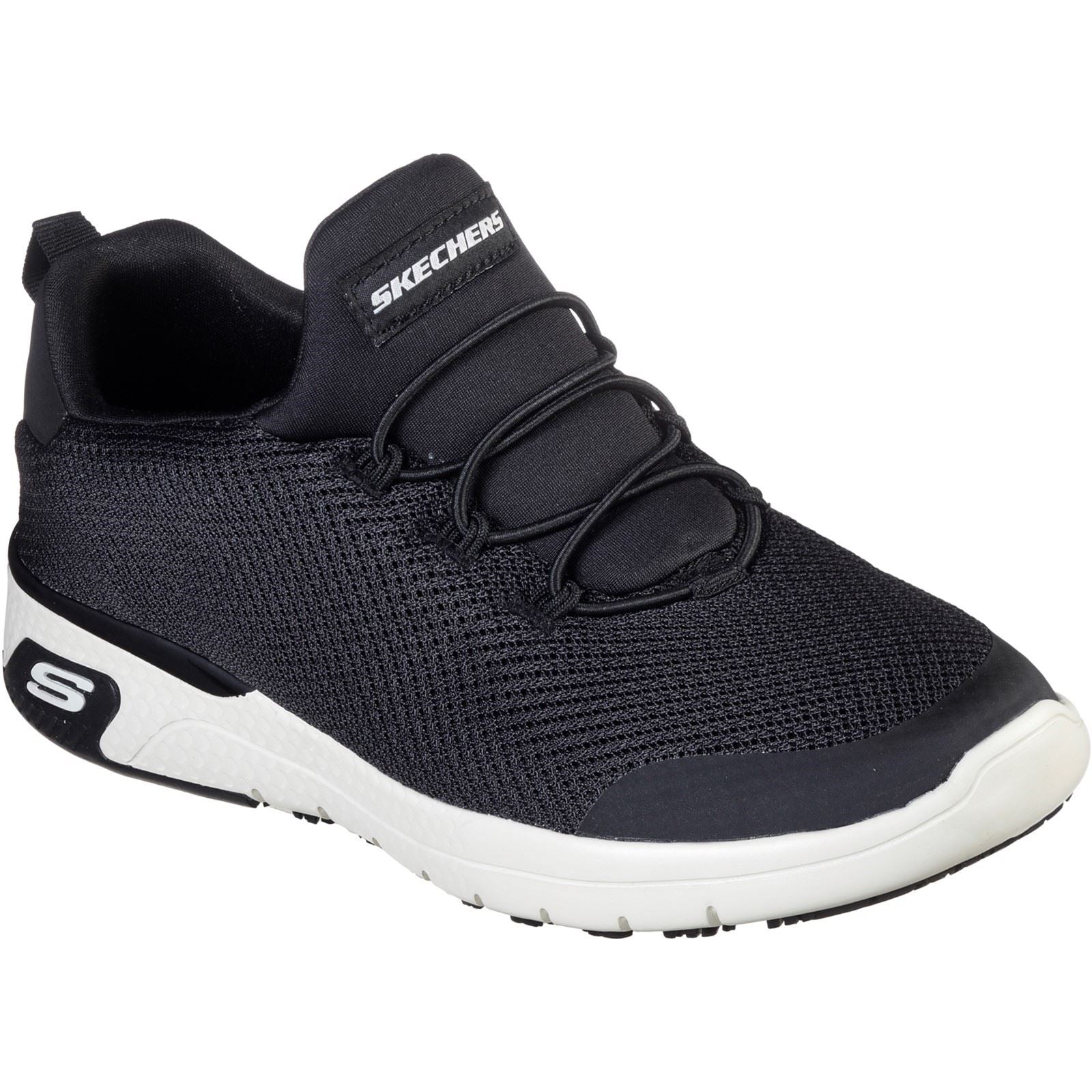 Skechers Workwear Marsing - Waiola SR Mesh Women's Black/White Sneakers