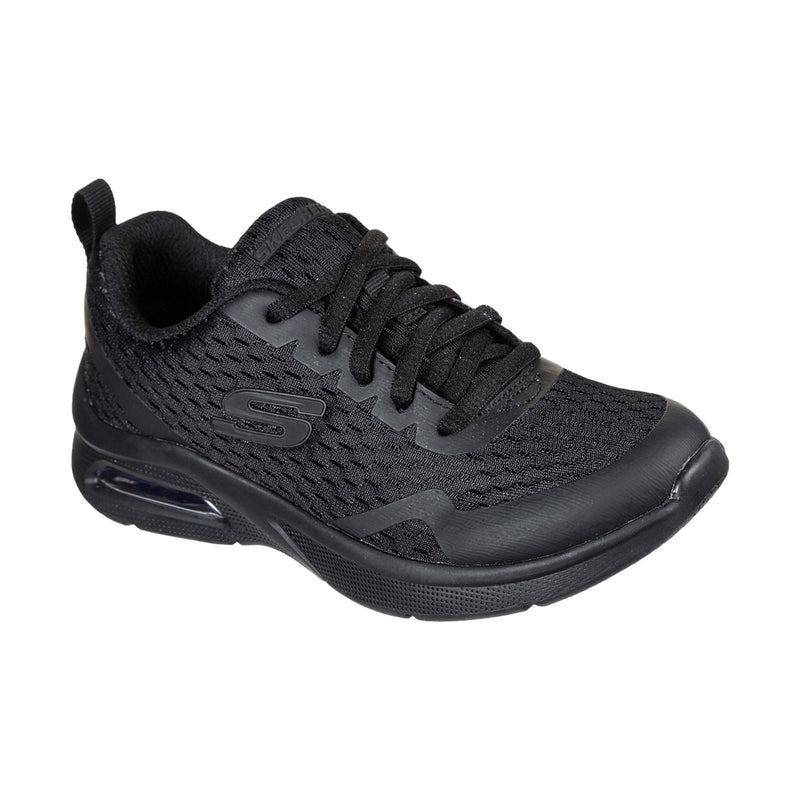 Skechers Microspec Max Synthetic Boys's Black Textile & Trim Sneakers