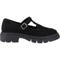 Hush Puppies Nella T-Bar Suede Women's Black Shoes